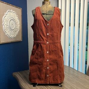 XL LEVIS CORDUROY DRESS NWOT